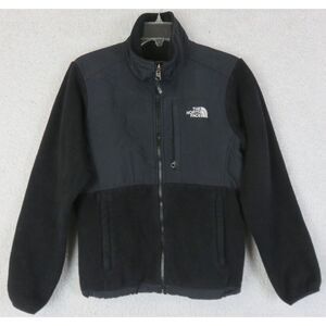 The North Face Womens Fleece Shell Jacket S Black Full Zip Polyester‎ Polartec